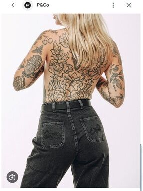 P&Co Washed Black Denim Rosa Jean I
Women's High-waisted Pants